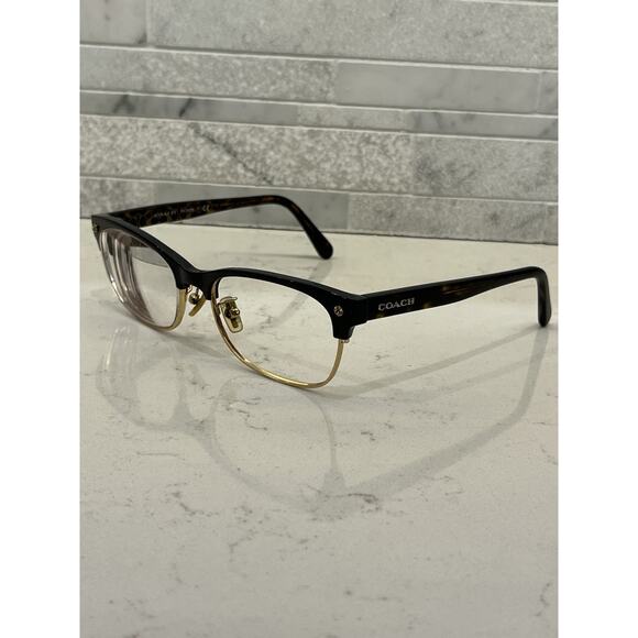 Coach Women’s Eyeglasses HC 6098 Black / Gold Dark Tortoise FRAMES ONLY - READ** - Picture 1 of 9